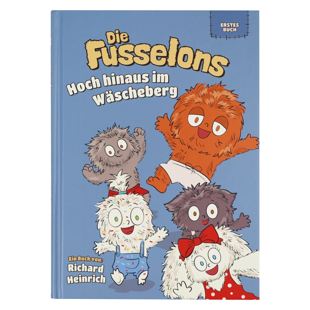 Buch Die Fusselons - Hoch hinaus im Wäscheberg als Vorderansicht