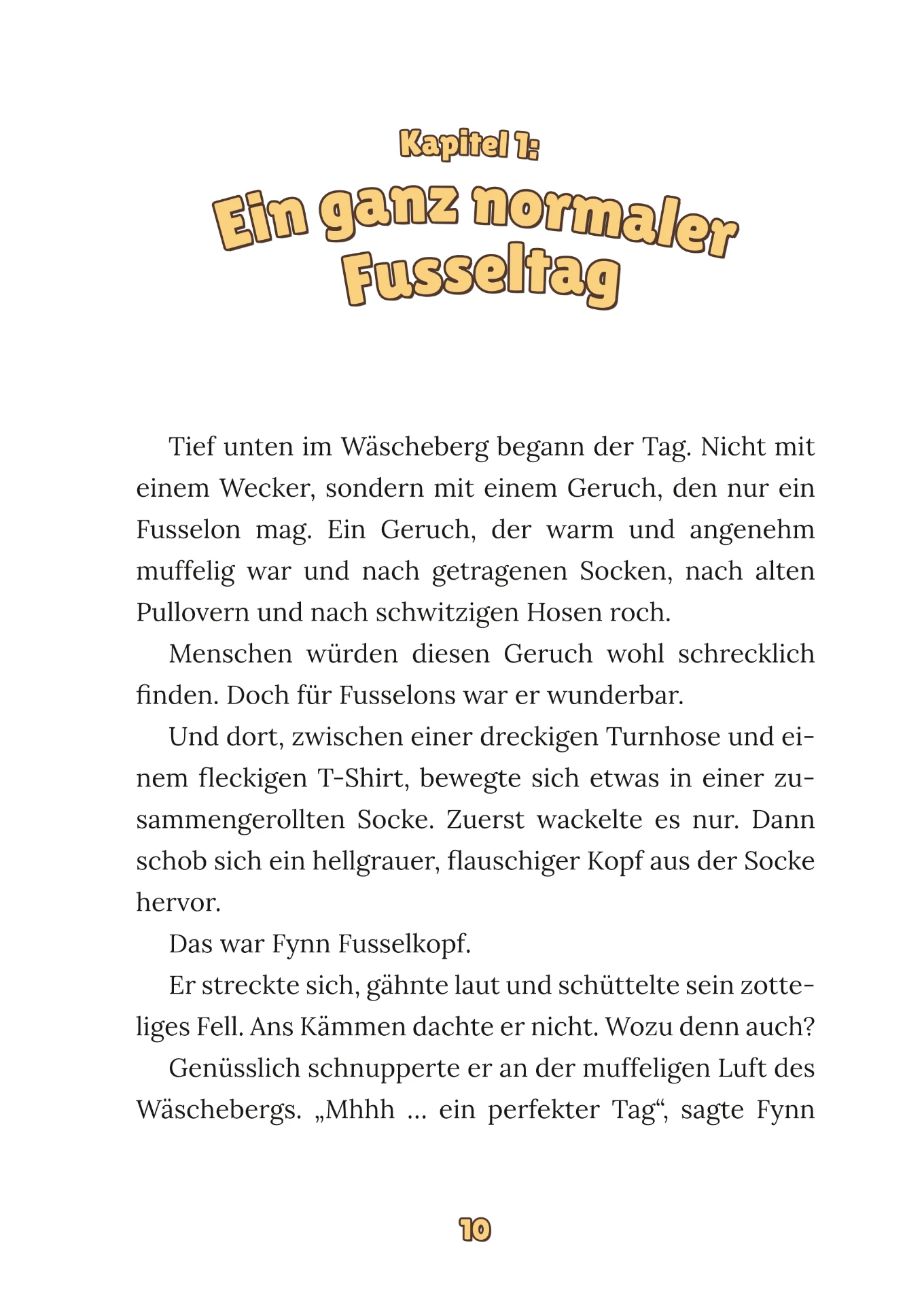 Leseprobe Seite 10 von Die Fusselons - Hoch hinaus im Wäscheberg